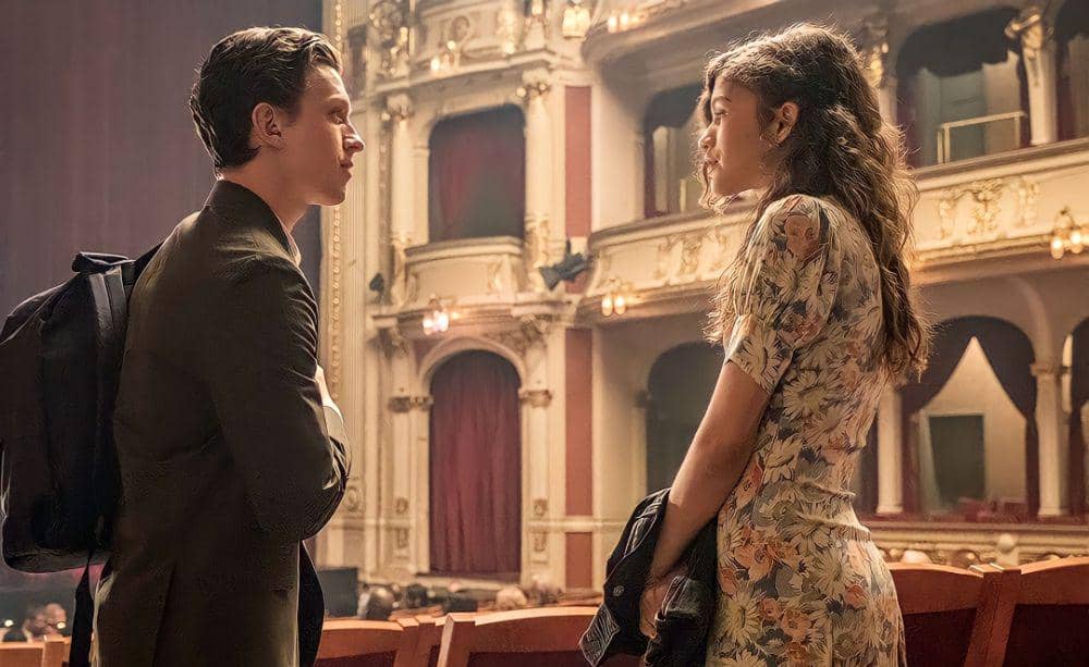 potret Tom Holland dan Zendaya di film Spider-Man: No Way Home