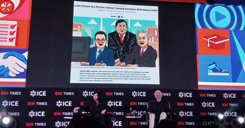 Ganjar Pranowo di acara Acara Indonesia Millennial & Gen-Z Summit (IMGS) 2023 pada Jumat (24/11/2023) di Pulau Satu dan Dome Senayan Park. - Popmama.com/Nurul Khoiriyah
