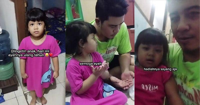 Haru, Hadiah Ulang Tahun Papa dari Anaknya yang Viral di TikTok
