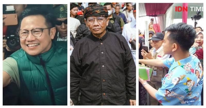 8 Gaya Fashion para Calon Presiden 2024 saat Blusukan