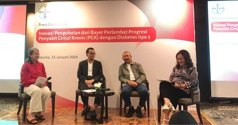 Press Conference Inovasi Pengobatan dari Bayer Perlambat Progresi Penyakit Ginjal Kronis (PGK) dengan Diabetes tipe 2, Senin (15/1/2024). - Popmama.com/Dewi Hanifah Ledjar Cahyani