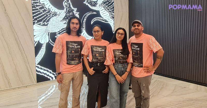 Para pemain Film Women from Rote Island, saat media visit IDN Media, Kamis (15/2/2024) - Popmama.com/Rahayu LS