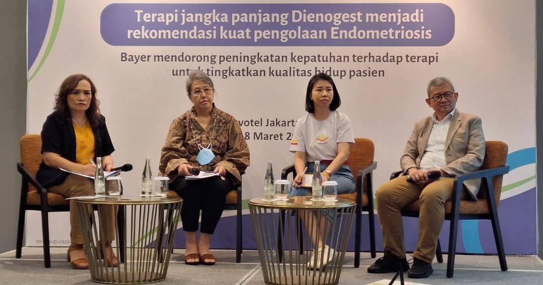 'Terapi hormonal jangka panjang Dienogest menjadi rekomendasi kuat pengelolaan Endometriosis' yang diselenggarakan oleh Bayer pada Jumat (8/3/2024) di Novotel Cikini, Jakarta - Popmama.com/Argya D. Maheswara