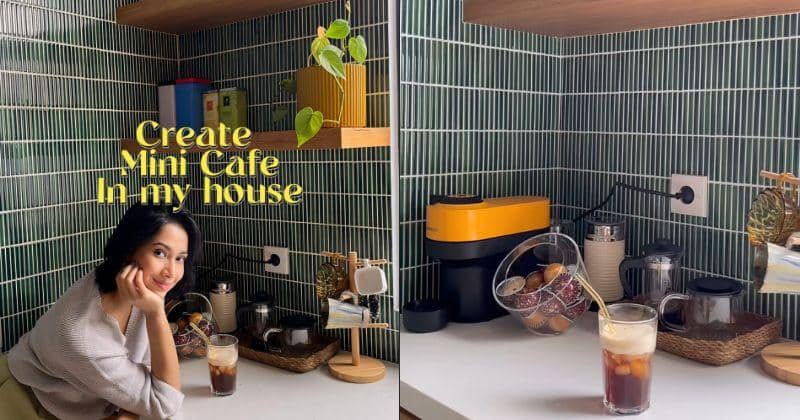 7 Foto Mini Cafe di Rumah Aghniny Haque, Simpel tapi Cantik