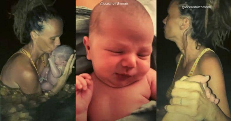 Viral! Perempuan Melahirkan Bayi di Laut Karibia Tanpa Bantuan Medis