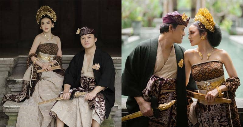 5 Foto Pre-Wedding Mahalini dan Rizky Febian, Nuansa Adat Bali