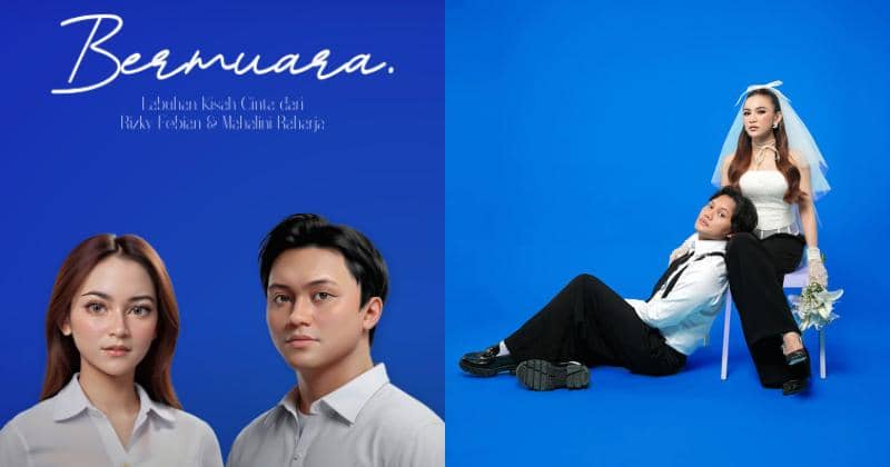 Foto Kompak Rizky Febian dan Mahalini dalam Single "Bermuara"