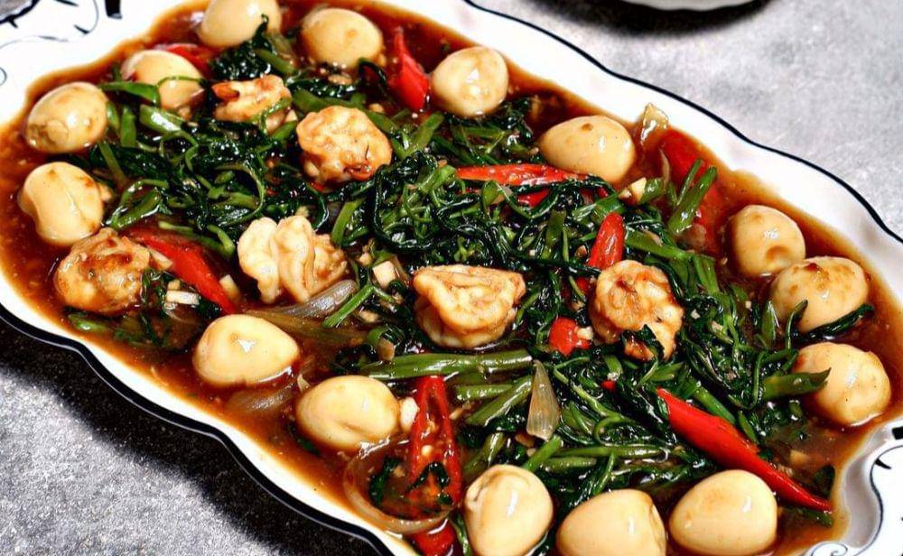 Resep Kangkung Telur Puyuh, Cocok Untuk Menu Harian!
