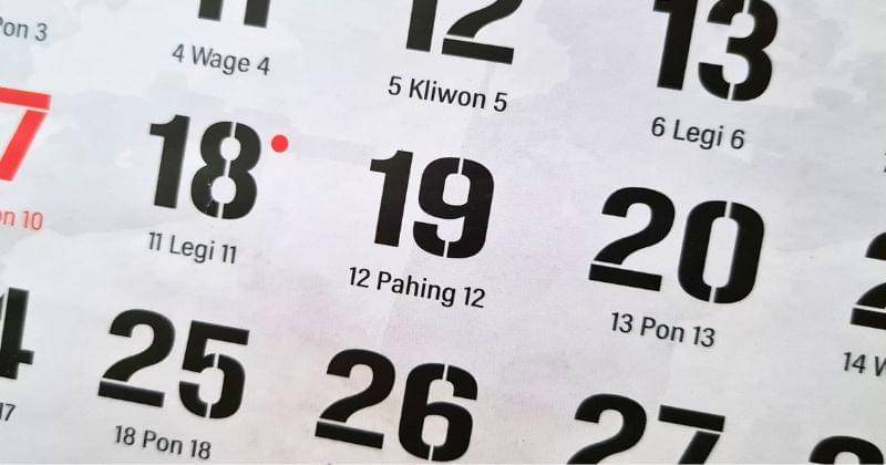 Ilustrasi Kalender Jawa dengan pasaran - Popmama.com/Rahayu LS