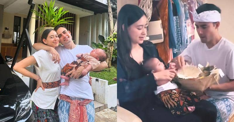 Laura Theux Rayakan 2 Bulan Baby Victoria dengan Dedinan, Tradisi Bali