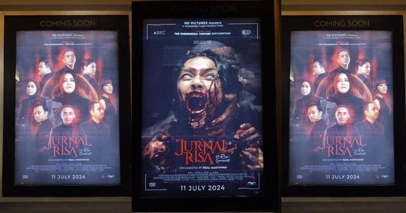 Potret poster film Jurnal Risa saat Gala Premiere, Kamis (04/07/2024), Epicentrum XXI, Jakarta Selatan. - Popmama.com/Erenzwei Ernawan