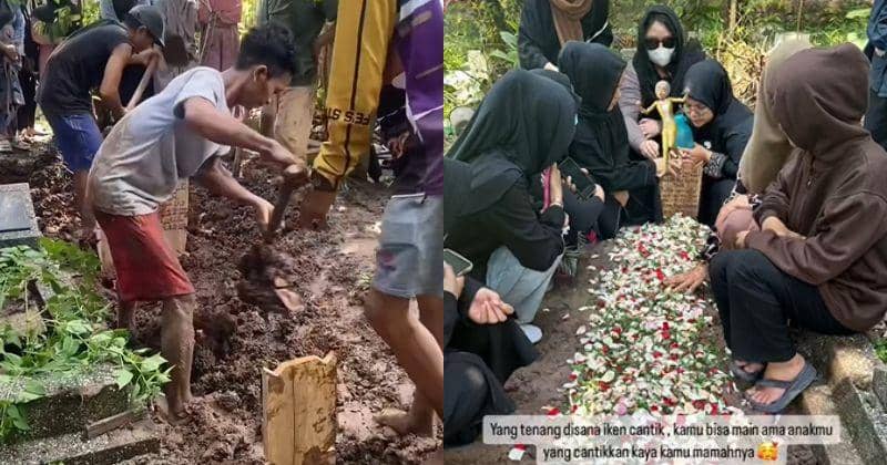 Prosesi Pemakaman Ibu Hamil yang Meninggal karena Suami Selingkuh
