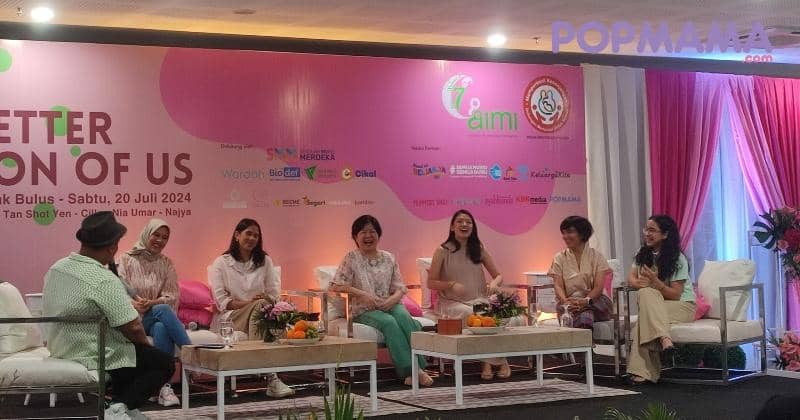 Potongan Talkshow "Raaising The Better Version of Us" dari AIMI, Sabtu (20/07/2024), di Sekolah Cikal, Cilandak Barat, Jakarta Selatan. - Popmama.com/Erenzwei Ernawan