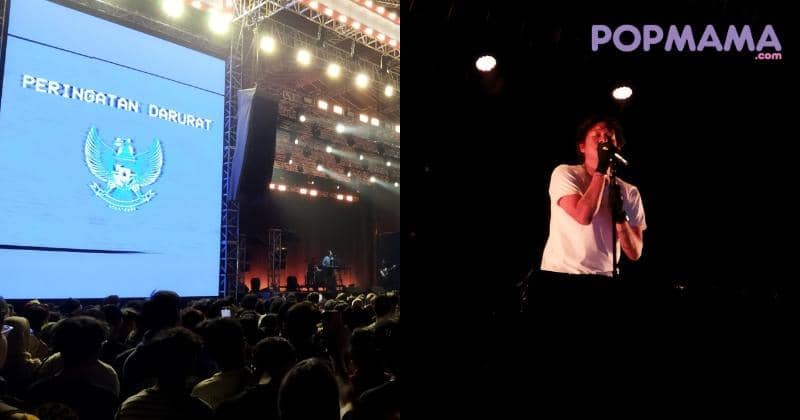 Hindia-Baale Pasang Visual Peringatan Darurat di Latihan Pestapora