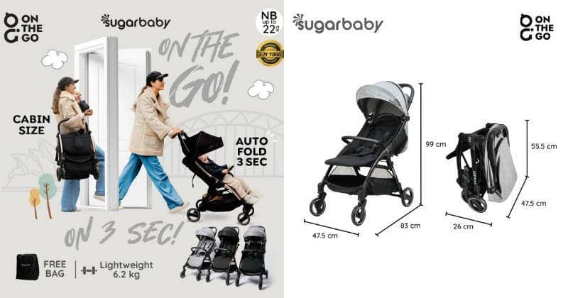 8 Rekomendasi Stroller yang Bisa Dilipat Otomatis | Popmama.com