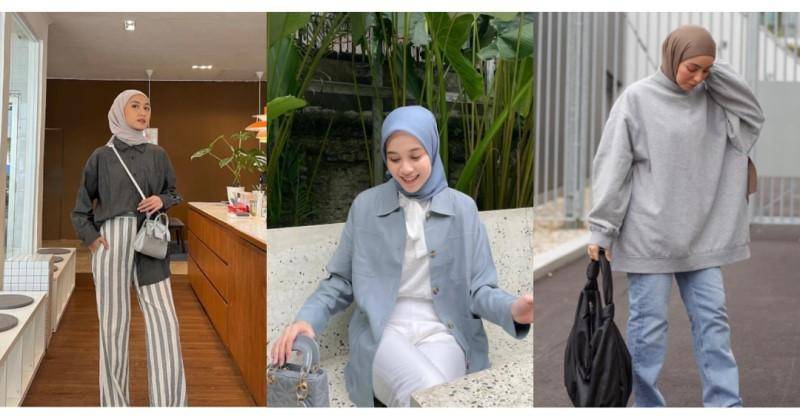 Baju Abu-Abu Cocok dengan Hijab Warna Apa Saja?