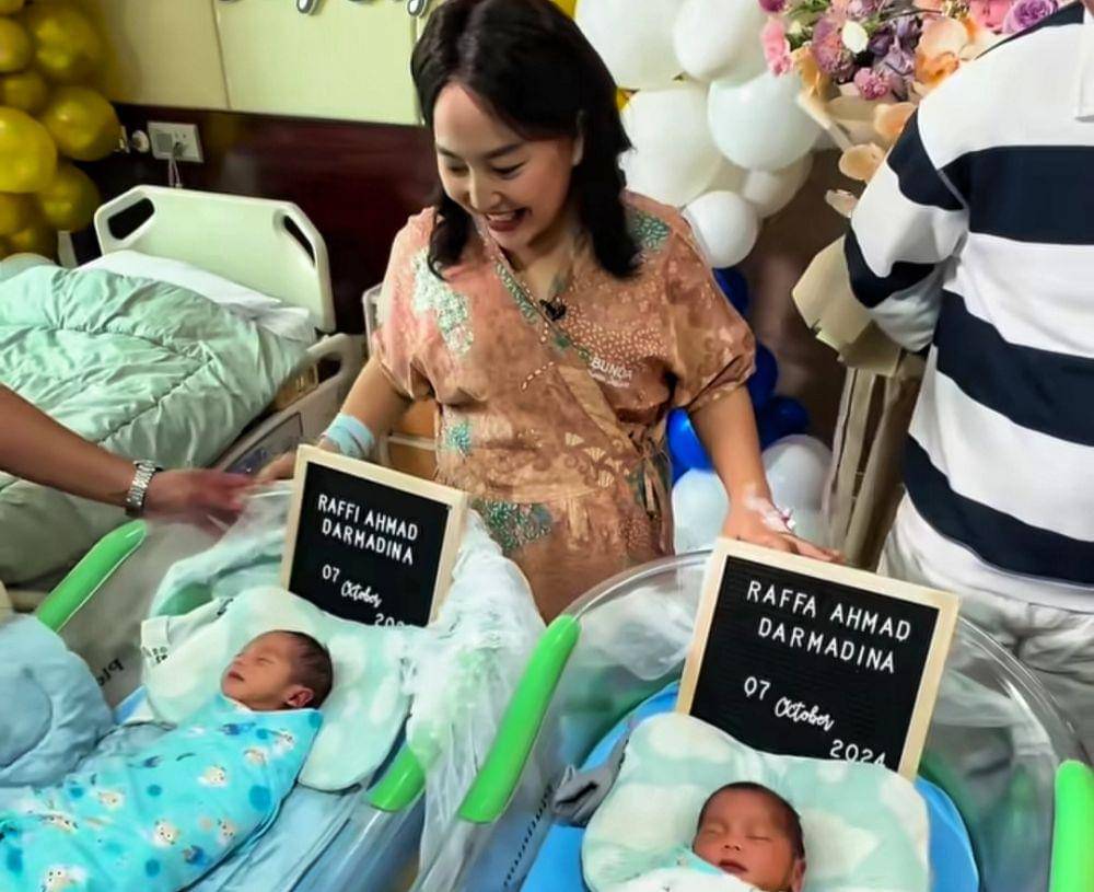 Mpok Alpa melahirkan bayi kembar. (Instagram.com/fyp_trans7)