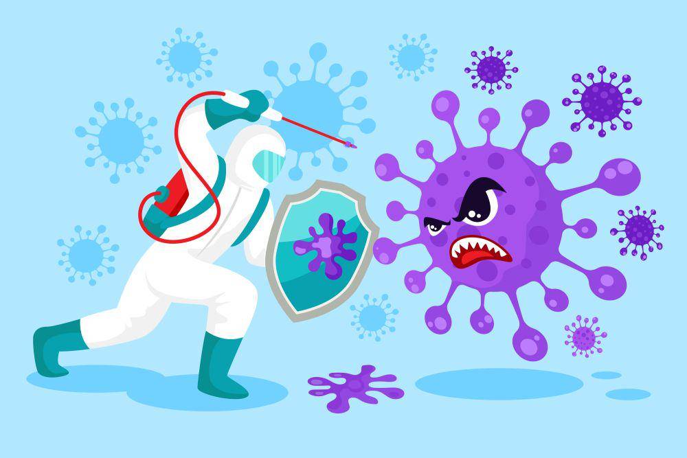 Ilustrasi virus covid-19