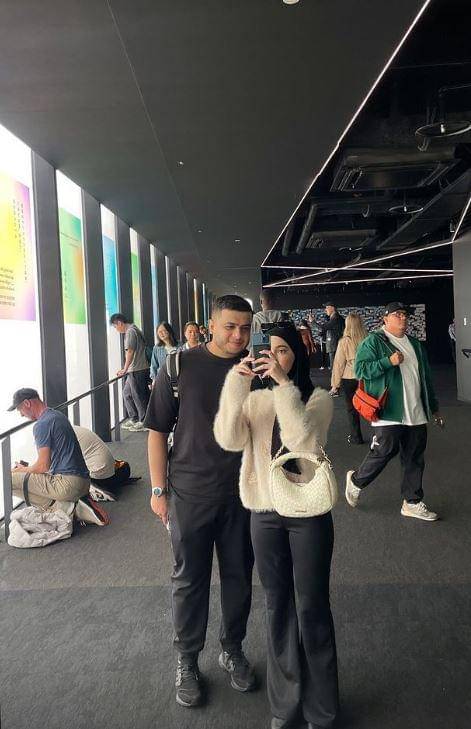 Yislam Jaidi dan Miskah bulan madu (Instagram.com/miskashf)