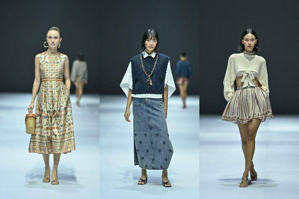 koleksi Sebastian Gunawan dan Cristina Panarese di JFW 2025 (dok. Jakarta Fashion Week/Dandy Hendrata)