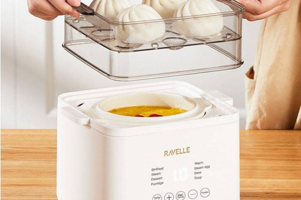 Ilustrasi memasak dengan electric steamer