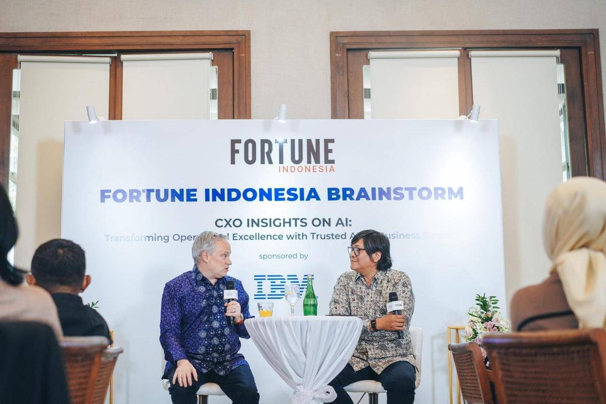 Acara Fortune Indonesia Brainstorm 2024 yang diadakan pada hari Jumat (1/11) di Hutan Kota by Plataran, Jakarta. (Foto: Dayu)