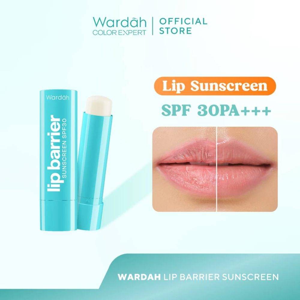 Wardah Lip Barrier Sunscreen SPF 30 PA+++ (shopee.co.id/Wardah Official Shop)