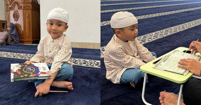 Momen Rayyanza Belajar Ngaji, Menggemaskan!