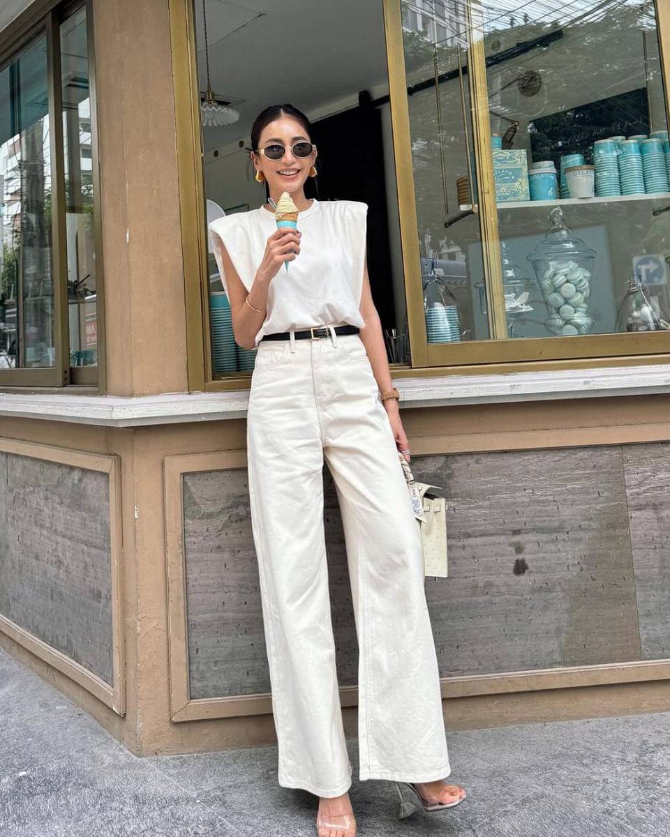 OOTD pakai celana high waist