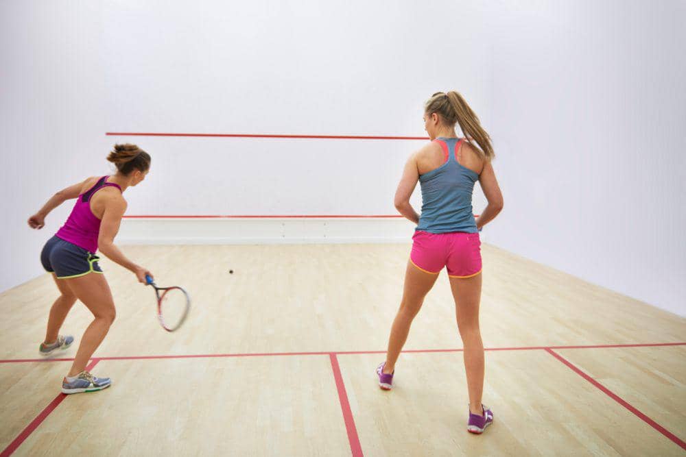 ilustrasi olahraga squash