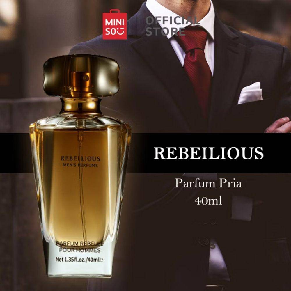 Rebellious men's perfume Eau de Toilette (shopee.co.id/MINISO INDONESIA)