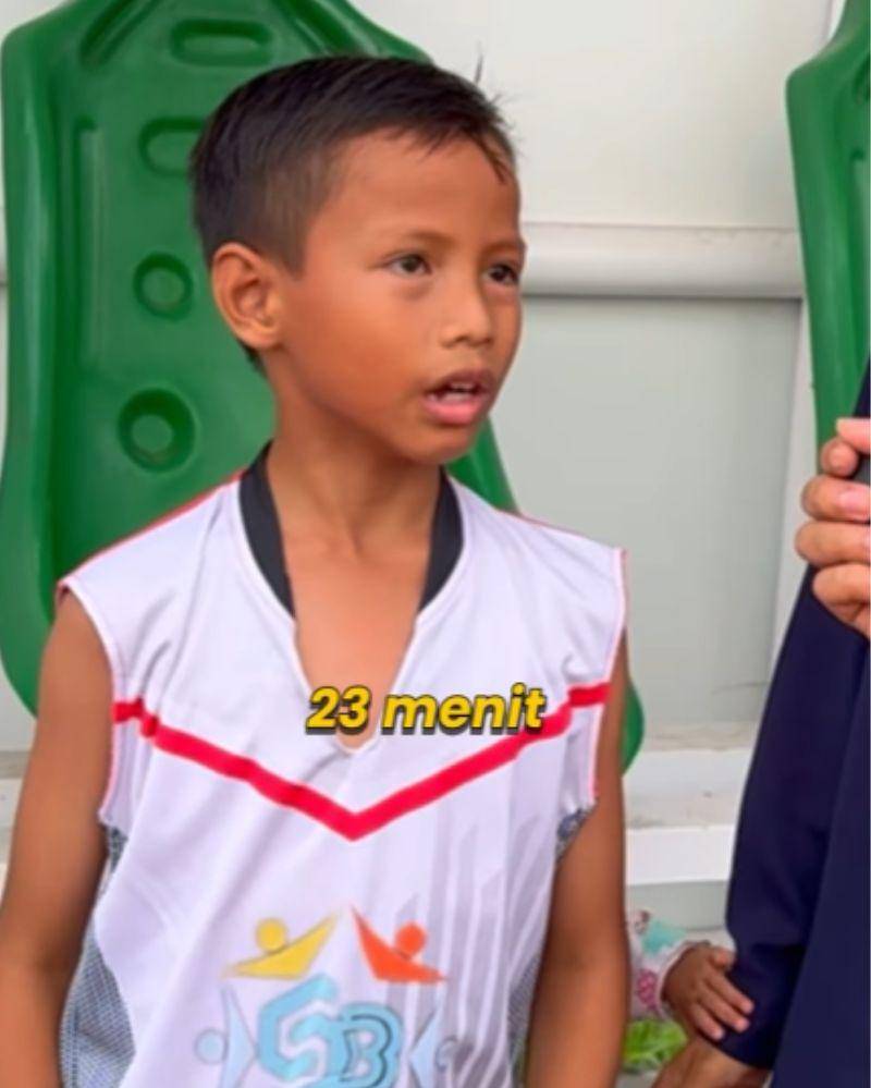 viral anak sd lari 5 km dalam 22 menit