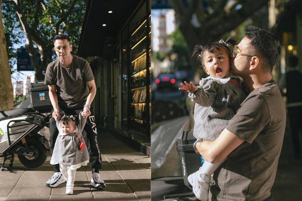 Lily dan Papa Raffi Ahmad liburan di Shanghai