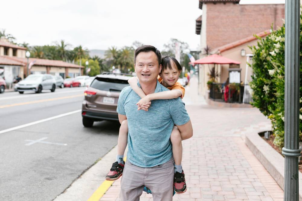 Ayah dengan anak down syndrome