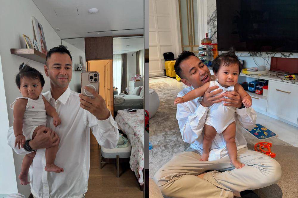 Papa Raffi Ahmad bersama Lily