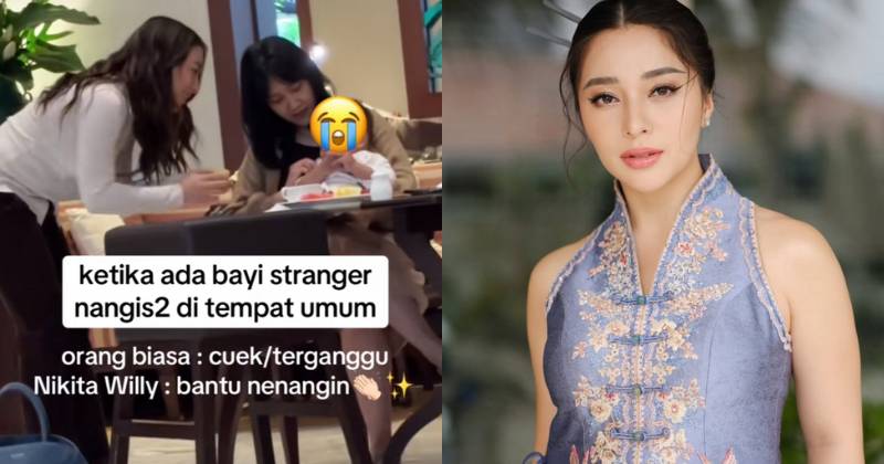 Viral! Nikita Willy Menenangkan Anak Lain yang Menangis di Restoran