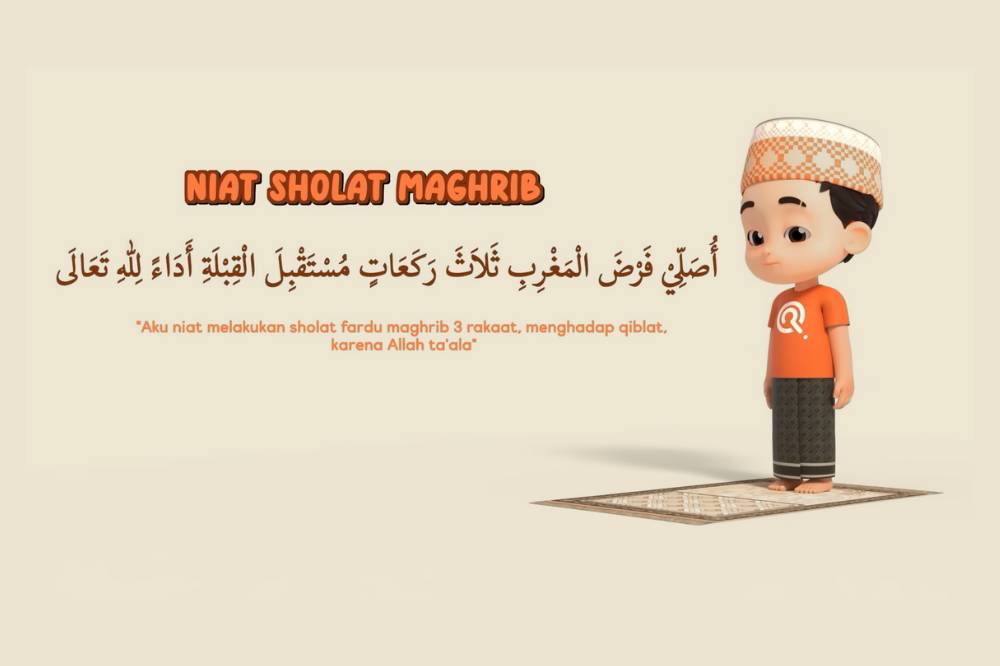 Niat sholat maghrib
