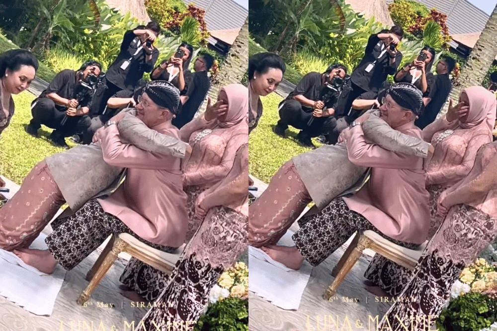 Upacara Sungkeman Maxime dan Luna Maya