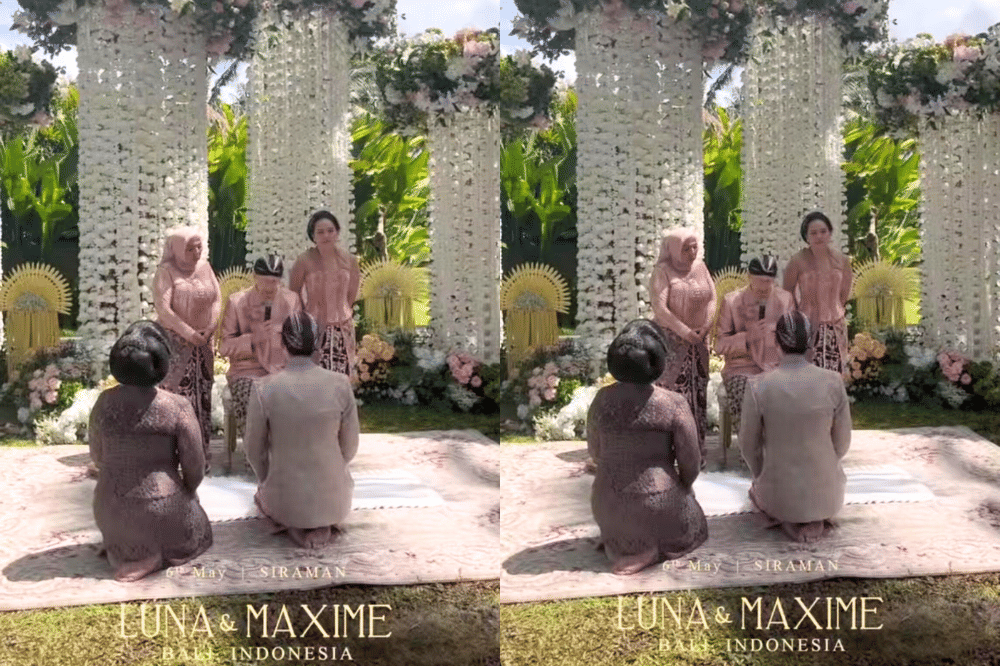 Upacara Sungkeman Maxime dan Luna Maya