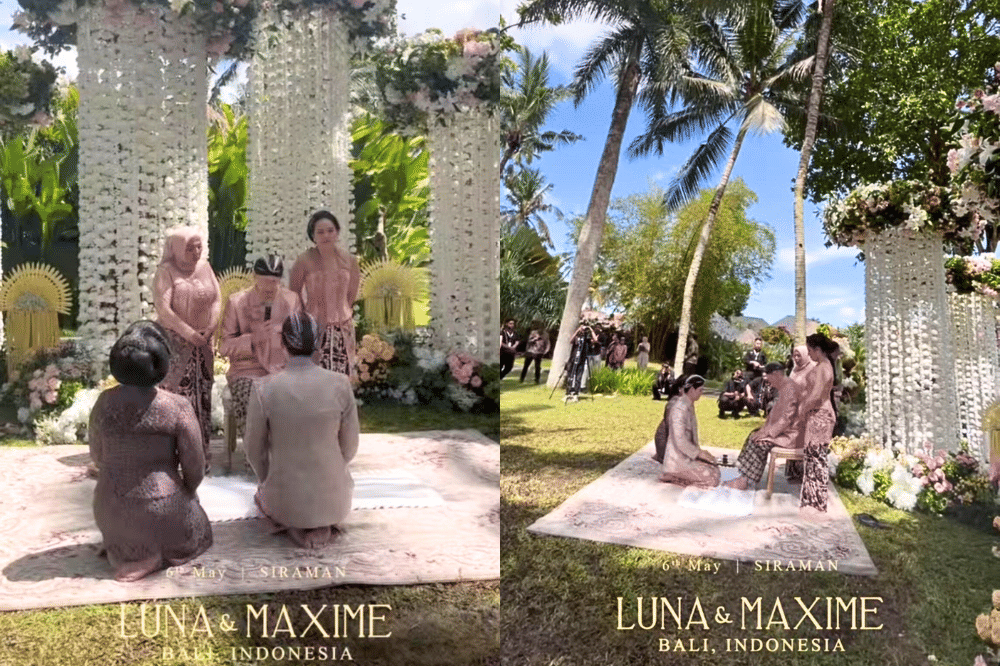 Upacara Sungkeman Maxime dan Luna Maya