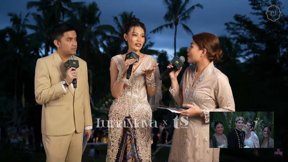 Patricia Gouw di acara akad nikah Luna Maya dan Maxime