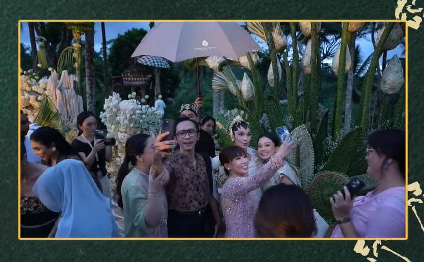 Aming di acara akad nikah Luna Maya dan Maxime