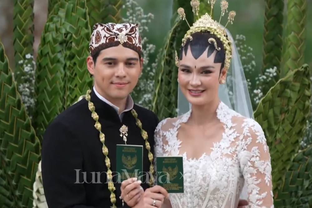 Maxime Bouttier dan Luna Maya menikah