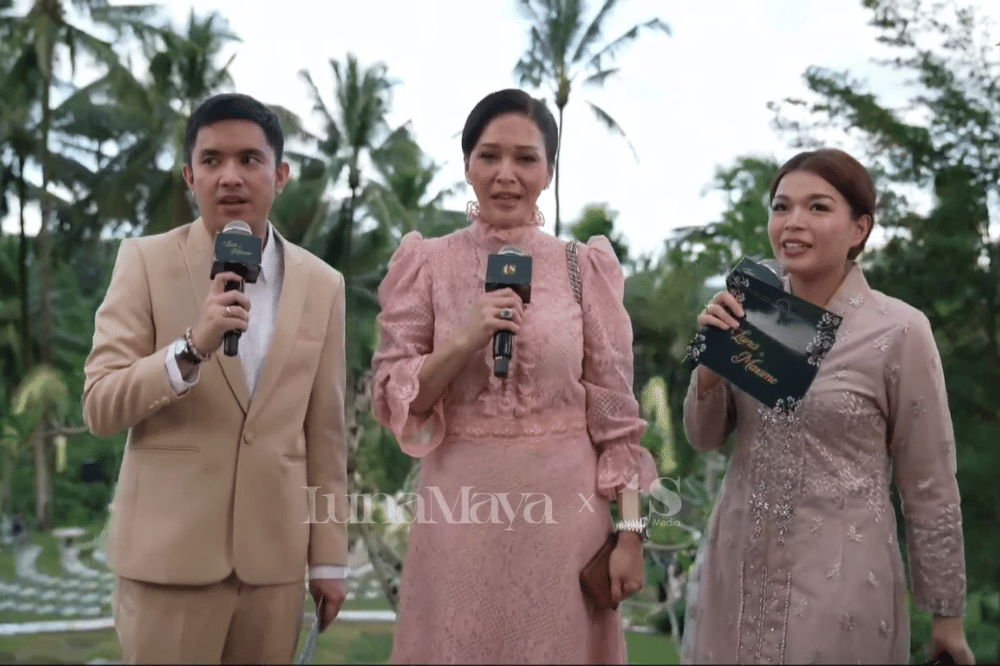 Foto Pernikahan Luna Maya dan Maxim Bouttier 