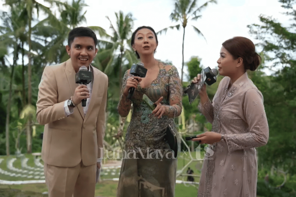 Foto Pernikahan Luna Maya dan Maxim Bouttier