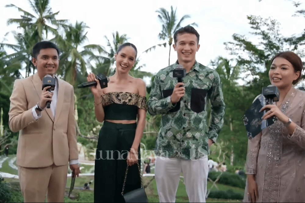 Foto Pernikahan Luna Maya dan Maxim Bouttier 