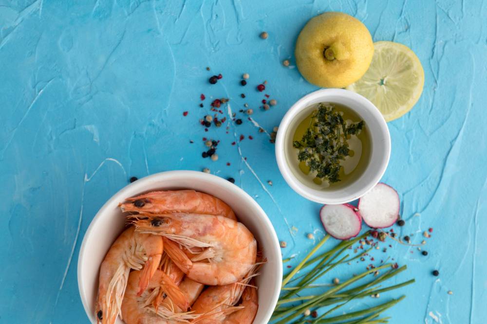 bahan-bahan udang garlic butter
