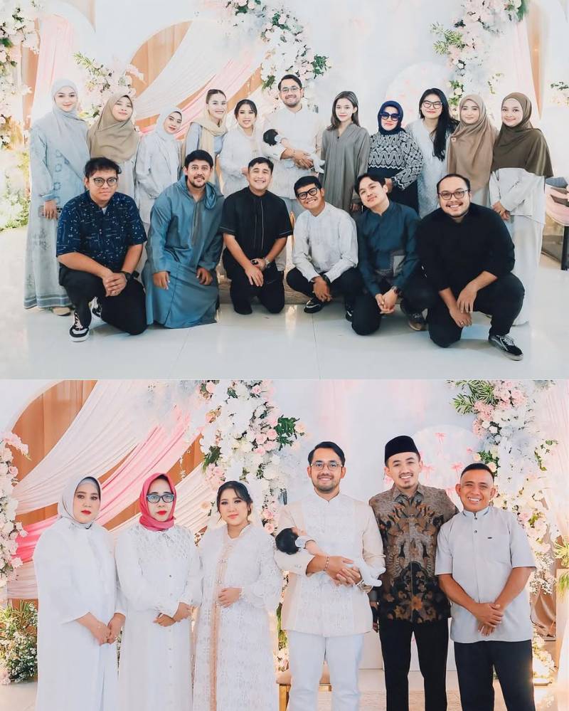 Kiky dan Khairi merayakan momen akikah bersama keluarga dan kerabat.png