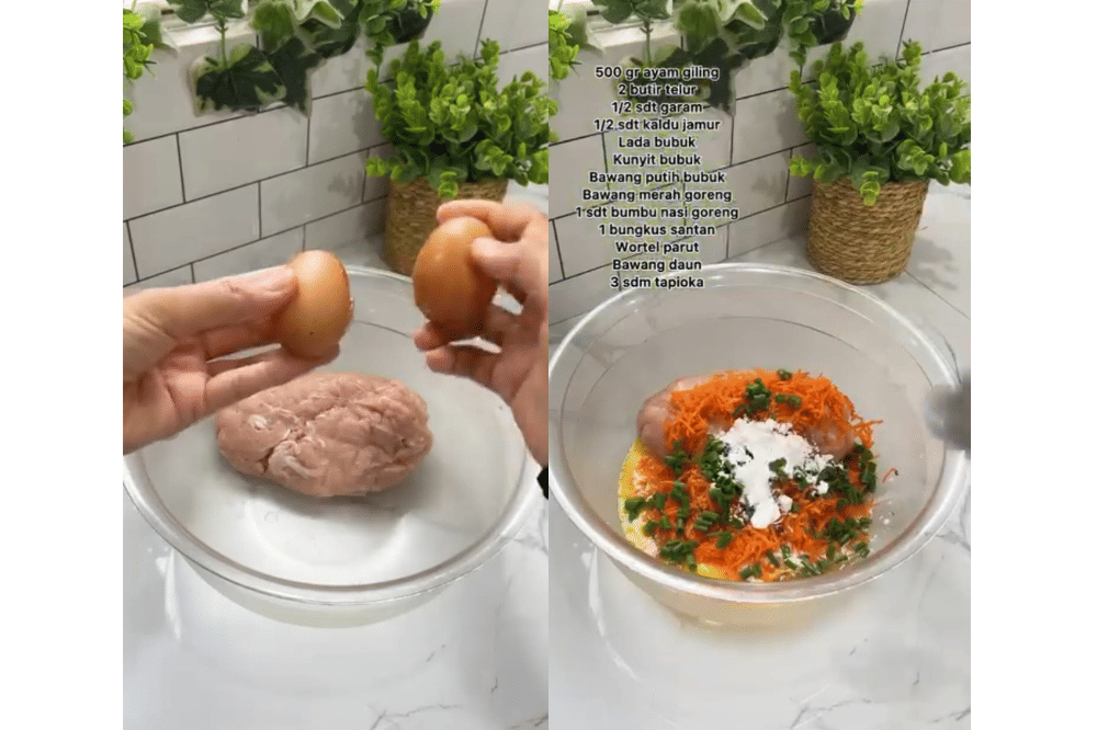 Bahan membuat sempol ayam