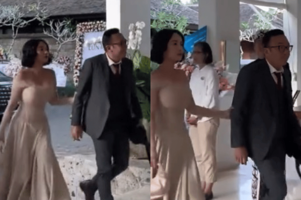 Dearly Djoshua dan Ari Lasso ke nikahan Luna Maxime